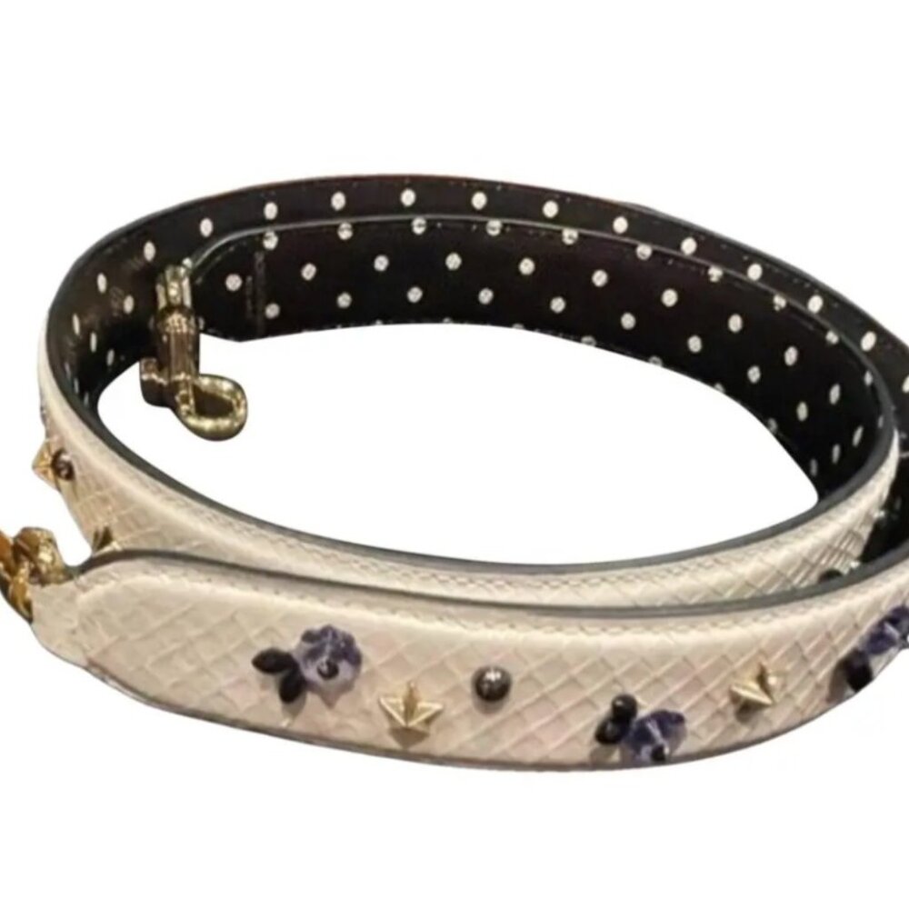 DOLCE & GABBANA SHOULDER BAG STRAP w/CRYSTALS AUTHENTIC